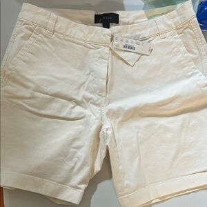 J. Crew Cream Bermuda Shorts Classic Style